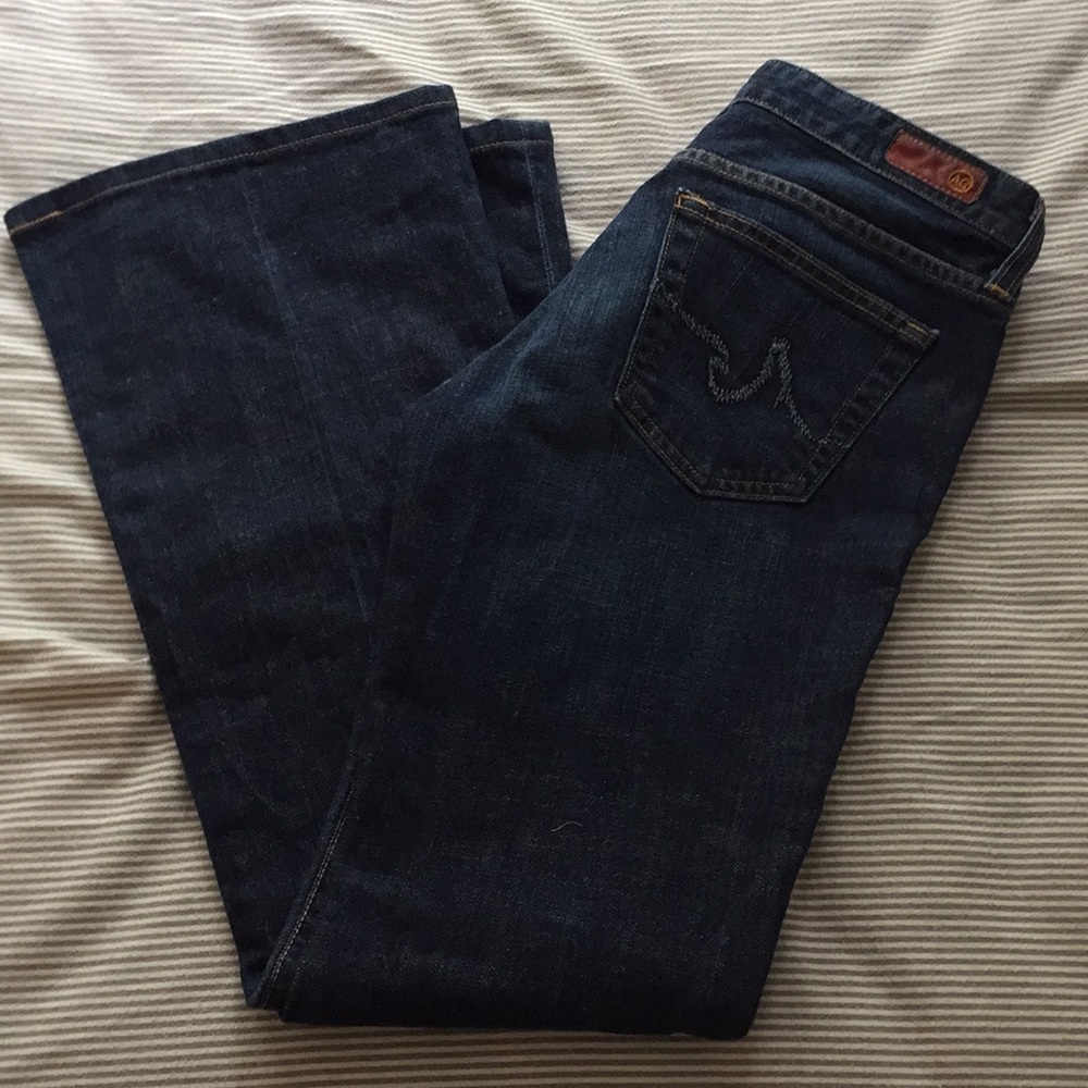 Flare dark wash jeans